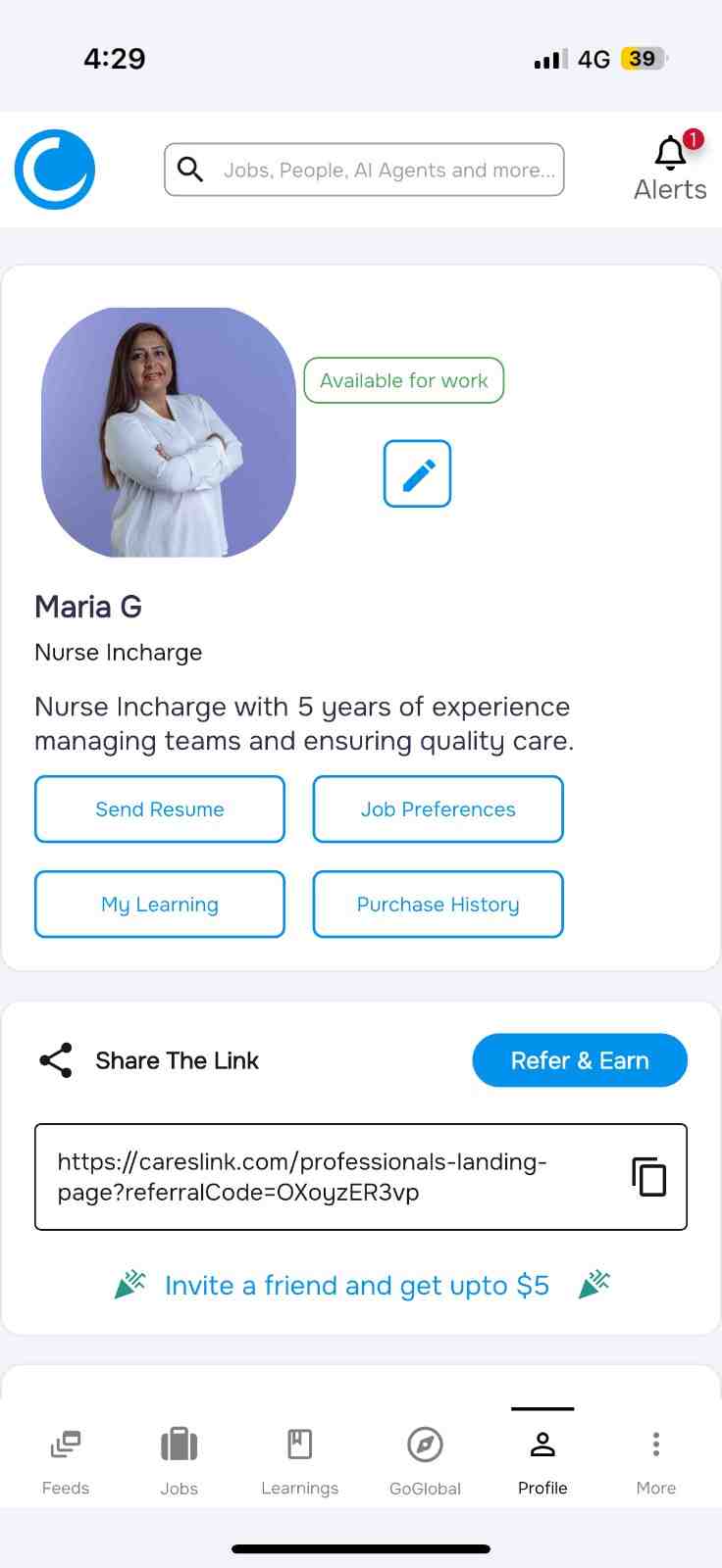 App móvil CaresLink